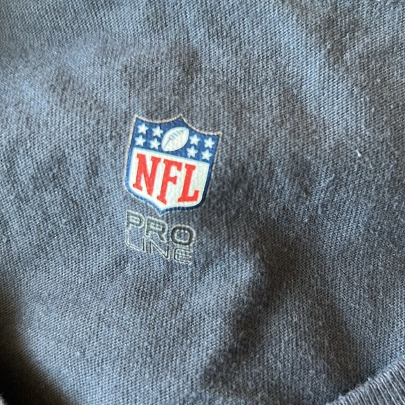 NFL Pro Line New England Patriots Grey Long Sleeve Cotton Spirit Tee Shirt Large - Picture 4 of 5